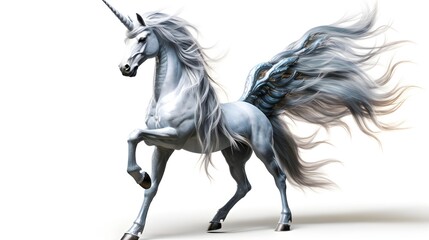 Mystical unicorn in a magical pose,