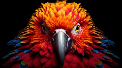 Obraz premium Spectacular parrot with a kaleidoscope of colors,