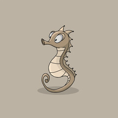 Funny Seahorse Cartoon