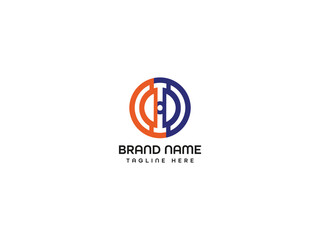 monogram brand logo design