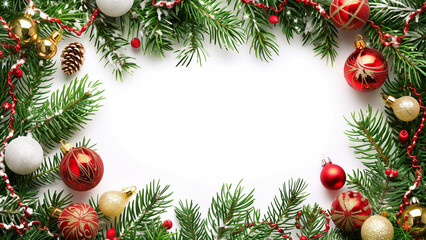 Seasonal Winter Holiday Christmas Border Frame