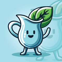 cup mascot logo illustration 2