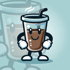 mascot logo coffee illustration 6
