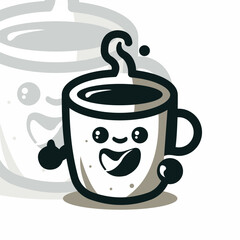 mascot logo coffee illustration 4