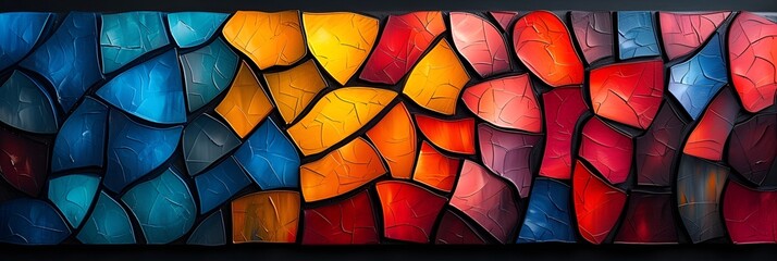 Stain glass background - graphic resource - bright colors 