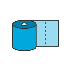 Toilet Tissue icon vector design templates simple and modern concept