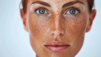 beautiful woman with dark spots on her face generative ai