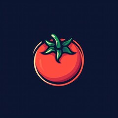 tomato cook simple logo solid flat color