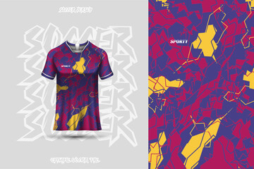Football jersey design template, suitable for jersey design, background, poster.