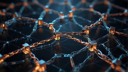 abstract background Blockchain Network Digital Connectivity