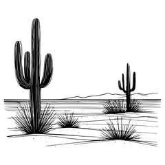 Desert Scene, Desert Svg, Desert Landscape Clipart, Sunset Desert Scene Svg,Round Desert Scene Svg, Cactus Scene Svg, landscape svg, Desert scene Png, Desert scene Print, Adventure Svg, 