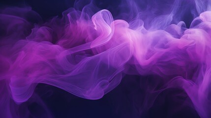 Vivid, detailed image of purple smoke against a black background. The smoke should be soft and ethereal, with a sense of movement.