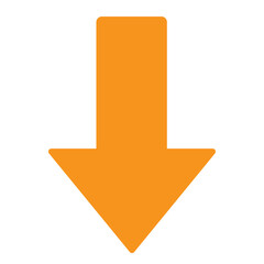 arrow down icon design illustration.