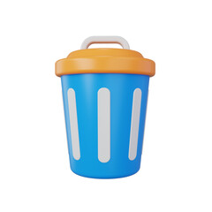 trash 3d render icon