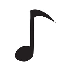 Pop note design. image of sound and music