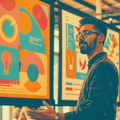 Tech company revealing their roadmap and strategic goals at a launch event