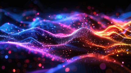 Fototapeta premium The image is a beautiful abstract background with a flowing, wave-like pattern