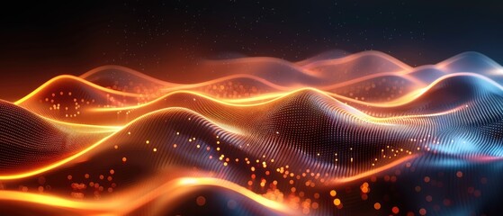 Obraz premium The image is a beautiful landscape with a mountain range in the distance