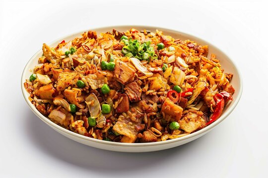 Kottu roti, isolated on white