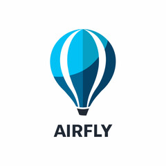 Fototapeta premium a minimalist modern air balloon logo (15)