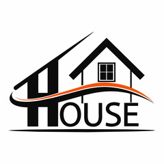 Modern House logo vector art illustration (4)