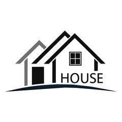 Fototapeta premium Modern House logo vector art illustration (8)