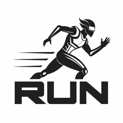 Running Robot man logo (18)