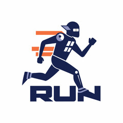 Running Robot man logo (24)