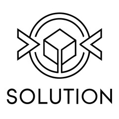 Tech logo vector art illustration (2)