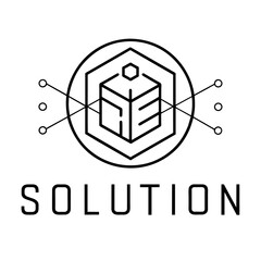 Tech logo vector art illustration (45)