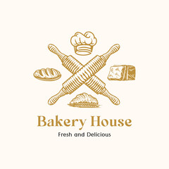 bakery logo design template