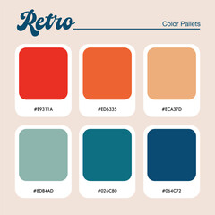 retro color pantone collection