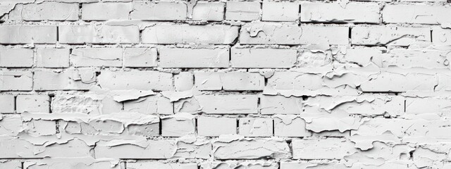 background ฺWhite brick wall texture