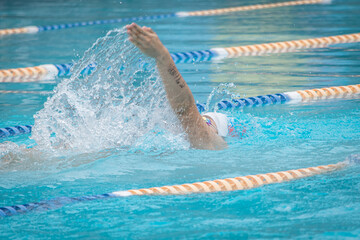 swimmer in pool