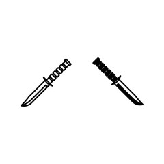 Combat Knife. Special Tactics Knife color editable 