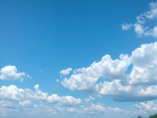 Obraz premium blue sky with clouds