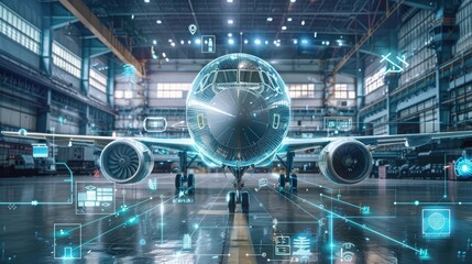 Predictive Maintenance in Aviation: IoT Advancements for Timely Flights. Concept Aviation Technology, Predictive Maintenance, IoT Advancements, Timely Flights, Aircraft Safety