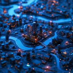 3D city simulation, future urban expansion