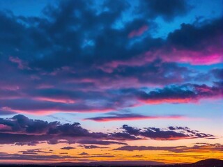 Fototapeta premium sunset in the mountains