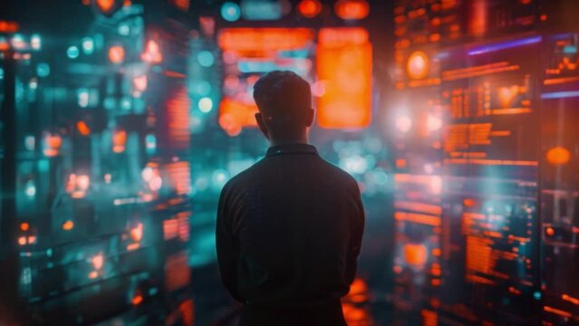 Business data analysis dashboard Future digital marketing technology summarizes the essence of financial technology and investment business innovation.