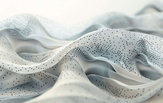 Design an artistic screensaver, crafted for visual comfort and a sophisticated ambiance. The artwork should feature a network of interconnected nodes, each representing a state in the Markov chain.