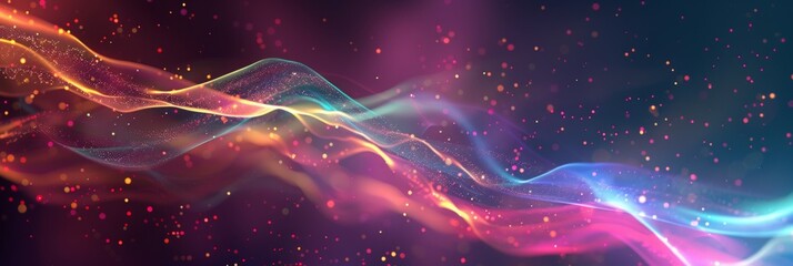 Obraz premium Abstract, digital background for tech, AI, data, audio, graphics, and more