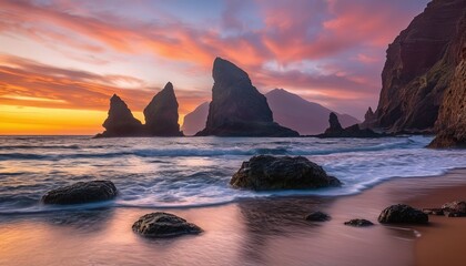 Tenerife's Enchanting Benijo Beach: A Sunset Symphony © Eliane