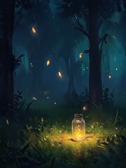 Obraz premium halloween night scene with pumpkin