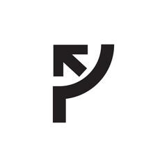 globe arrow logo design icon.