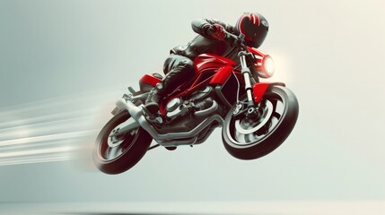 A motorcycle on a white background.