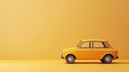 A car isolated on a colorful background.