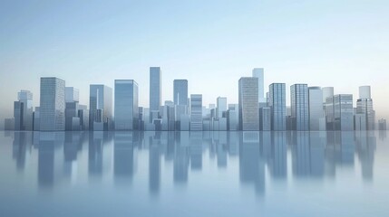 Obraz premium A skyscrapers in the city.