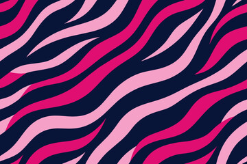 Trendy zebra skin pattern background vector. Animal fur, vector background for Fabric design, wrapping paper