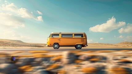 Fototapeta premium A car on the road.